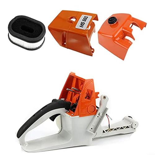 HOHOVYVY Heckgriff Kraftstofftankgehäuse Luftfilterabdeckung Für MS660 MS650 MS640 066 Motorsäge Hinterer Griff Ersatzteile Zubehör Set von HOHOVYVY
