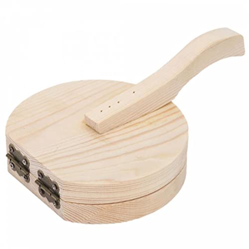 HOHOVYVY Hölzerne Tortilla Presse, Holz Teig Knödel Haut Maker Presser, Pizza Teig Teig Presse Werkzeug Für Küche Quesadilla & Tortilla-Maschinen, 22 * 15 * 14 cm von HOHOVYVY