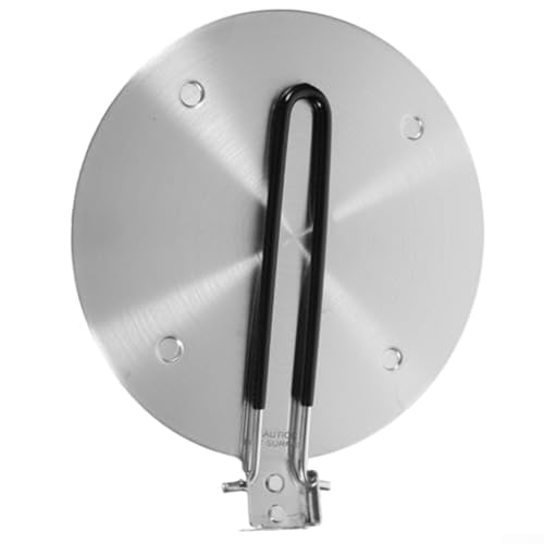 HOHOVYVY Induktion Adapterplatte,Induktionskochplatte Wärmeleitplatte Klappbar Edelstahl Wärmeverteilungsplatte Für Induktionsherd(24cm) von HOHOVYVY