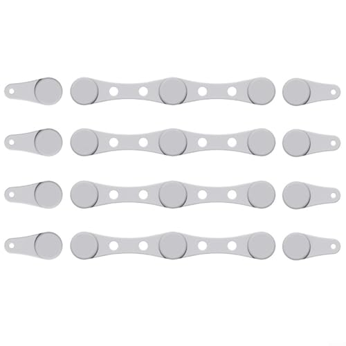 HOHOVYVY Magnetische Silikon-Halterung Für Backpapier In Heißluftfritteusen 4Er Set Mit 12 Clips Für Sichere Fixierung(Gray) von HOHOVYVY