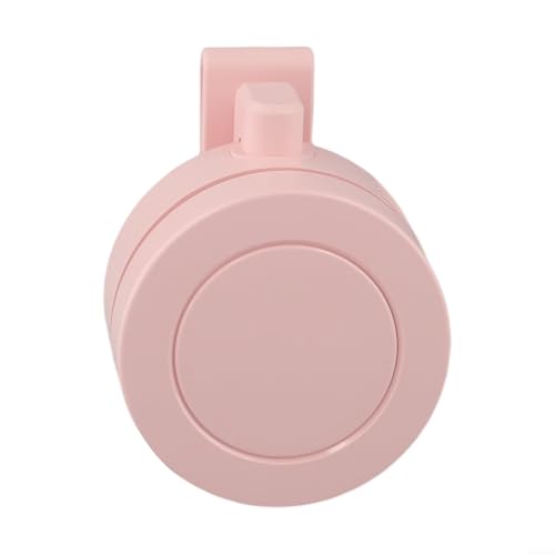 HOHOVYVY Tragbar Hängend Taille Nacken Mini Clip Lüfter Elektrisch Luft Kühler USB Sommer Outdoor Artefakt Starker Wind 900mAh 3 Gänge Einstellbar Blattlose Clip-Ventilator Wurde(Pink) von HOHOVYVY