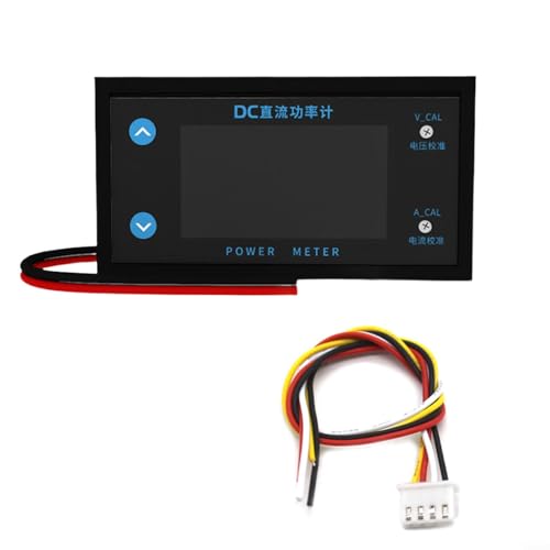 HOHOVYVY Voltmeter 4-stelliges DC-Leistungsmessgerät Voltmeterkopf Einstellbare Kalibrierung Elektronisches Amperemeter(Package A) von HOHOVYVY