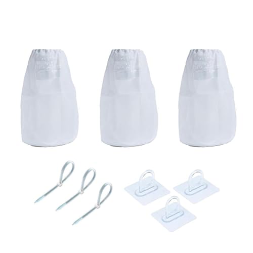 HOHOVYVY Wäschetrockner Flusensieb Set Mit 3 Filtertaschen Und Befestigungsmaterial Für Innen- Und Außentrockner von HOHOVYVY