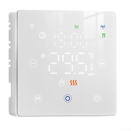 HOHOVYVY WiFi Heizthermostat Mit App Steuerung, Programmierbar Kompatibel Mit Für Alexa Für Smarte Heizungsregelung Zuhause(white) von HOHOVYVY