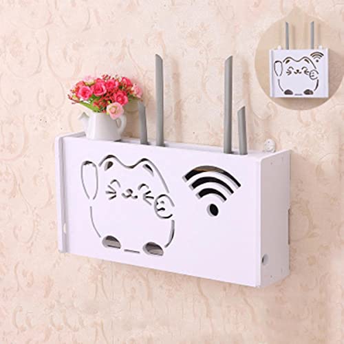 HOHOVYVY WiFi-Router Aufbewahrungsbox, Wand Montiertes Schwimmendes WLAN-Router-Regal TV-Set-Top-Rack Wandbehang Aufbewahrungsbox Büro-Organizer Für Schlafzimmer Dekor, #2 HOHOVYVY WiFi-Router Aufbewahrungsbox, Wand Montiertes Schwimmendes WLAN-Router-Regal TV-Set-Top-Rack Wandbehang Aufbewahrungsbox Büro-Organizer Für Schlafzimmer Dekor, #2 von HOHOVYVY