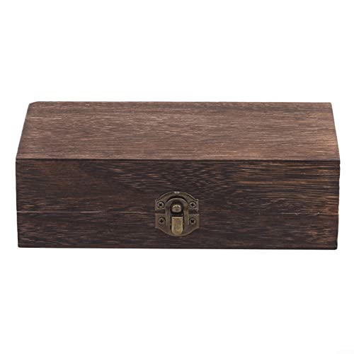 Holzkiste Aufbewahrungsbox, Holzbox Mit Deckel Dekoratives Schmuckkästchen Holz Box Für Schmuck, Andenken, DIY-Kunst/Bastelarbeiten, 20X10x6 Cm, Dark color von HOHOVYVY