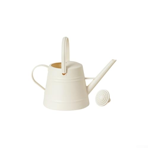 Kunststoff-Gießkanne 3 8L und ergonomisch für alle Ihre Gartenarbeiten (weiß) von HOHOVYVY