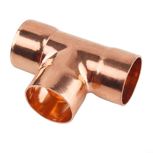 Kupferrohrverschraubungen, 3-Wege-Druck-Tees für Sanitär- und Wasseranwendungen, 10 Stück (5) von HOHOVYVY