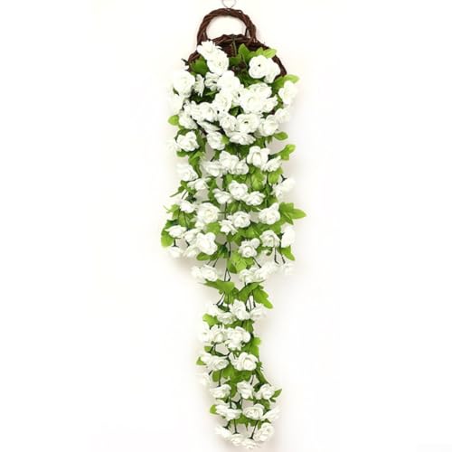 Leuchtende und attraktive künstliche Rosen für Haus und Garten Dekoration (weiß) von HOHOVYVY