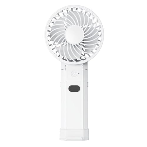 Mini-Handventilator mit USB-Ladefunktion für Portabilität, komplett mit Multi-Speed-Funktionalität für jeden Bedarf (weiß) von HOHOVYVY