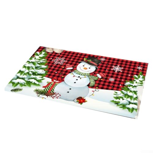 Nicht-Schlupf-Bodenmatte Weihnachtsteppich Festliches Weihnachten (4) von HOHOVYVY