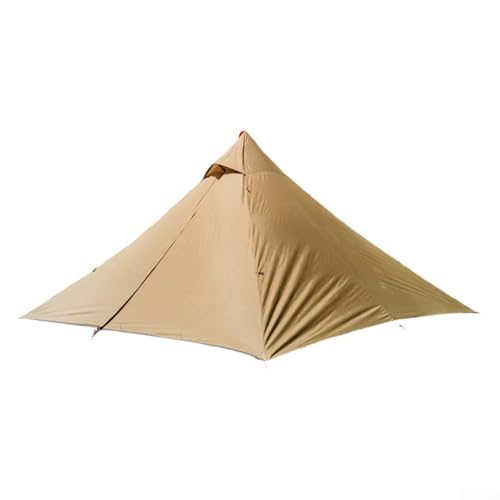 Outdoor-Camping-Unterstand mit Ständer aus Aluminiumlegierung und Windseil, perfekt für verschiedene Wetterbedingungen (braun) von HOHOVYVY