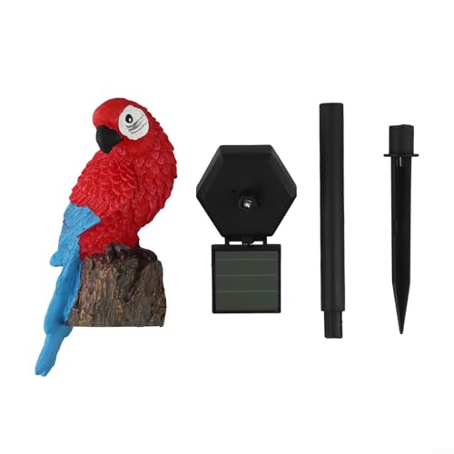 Parrot Design Solar LED Gartenleuchte mit Harz Wasserdicht Gehäuse und Dämmerung bis Morgendämmerung Auto Sensor für Außenbeleuchtung von HOHOVYVY
