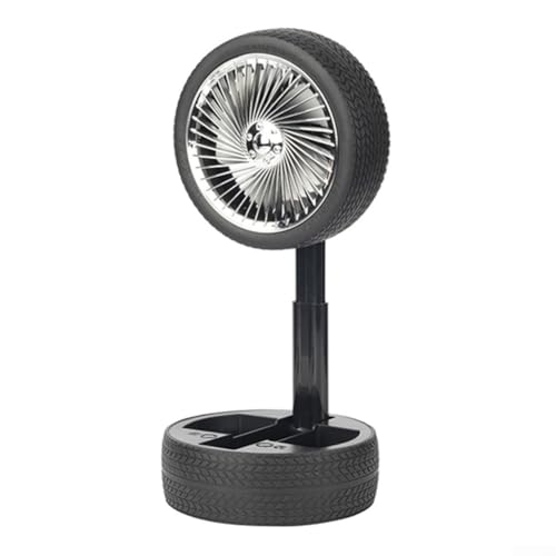 Schlankes Design Retro-Reifenventilator mit Nachtlicht-Funktionalität und drei Geschwindigkeitsoptionen (blau) von HOHOVYVY