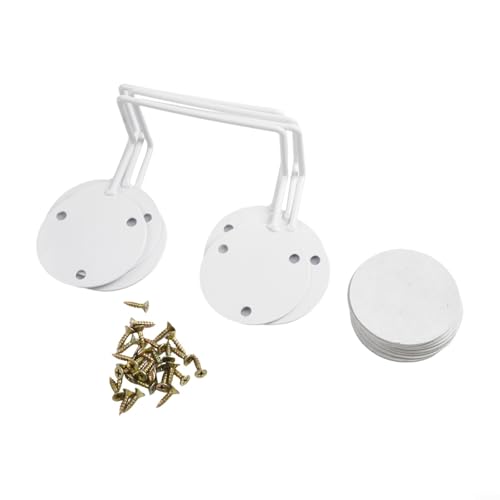 Sleek and Practical 4 Pack of Compact Stainless Steel Slide Stopper for Mattresses (White) von HOHOVYVY