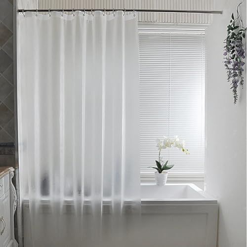 Wasserdichter Duschvorhang mit Haken, EVA-Material für Badezimmer zum Schutz Wasserdichter Duschvorhang mit Haken, EVA-Material für Badezimmer zum Schutz von HOHOVYVY