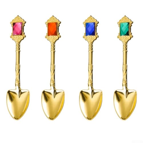 Zinklegierung Retro -Stil Metall Besteck Tee Kaffee Rührende Löffel (A Spoon Set) von HOHOVYVY