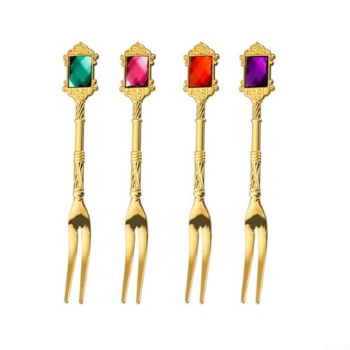 Zinklegierung Retro -Stil Metall Besteck Tee Kaffee Rührende Löffel (Fork Set) von HOHOVYVY