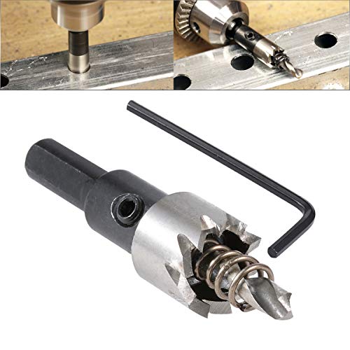 HOHXEN HSS Lochsägebohrer – 16 mm, Hochgeschwindigkeitsstahl-Lochfräser mit Positionierungsbohrer und Sechskantschlüssel für Edelstahl, Metall, Legierungen, Gusseisen, Kupfer, Holz, Aluminium HOHXEN HSS Lochsägebohrer – 16 mm, Hochgeschwindigkeitsstahl-Lochfräser mit Positionierungsbohrer und Sechskantschlüssel für Edelstahl, Metall, Legierungen, Gusseisen, Kupfer, Holz, Aluminium von HOHXEN