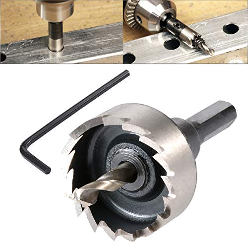 HOHXEN HSS Lochsägebohrer – 32 mm, Hochgeschwindigkeitsstahl-Lochfräser mit Positionierungsbohrer und Sechskantschlüssel für Edelstahl, Metall, Legierungen, Gusseisen, Kupfer, Holz, Aluminium HOHXEN HSS Lochsägebohrer – 32 mm, Hochgeschwindigkeitsstahl-Lochfräser mit Positionierungsbohrer und Sechskantschlüssel für Edelstahl, Metall, Legierungen, Gusseisen, Kupfer, Holz, Aluminium von HOHXEN