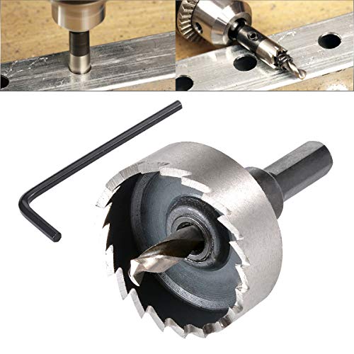 HOHXEN HSS Lochsägebohrer – 40 mm, Hochgeschwindigkeitsstahl-Lochfräser mit Positionierungsbohrer und Sechskantschlüssel für Edelstahl, Metall, Legierungen, Gusseisen, Kupfer, Holz, Aluminium HOHXEN HSS Lochsägebohrer – 40 mm, Hochgeschwindigkeitsstahl-Lochfräser mit Positionierungsbohrer und Sechskantschlüssel für Edelstahl, Metall, Legierungen, Gusseisen, Kupfer, Holz, Aluminium von HOHXEN