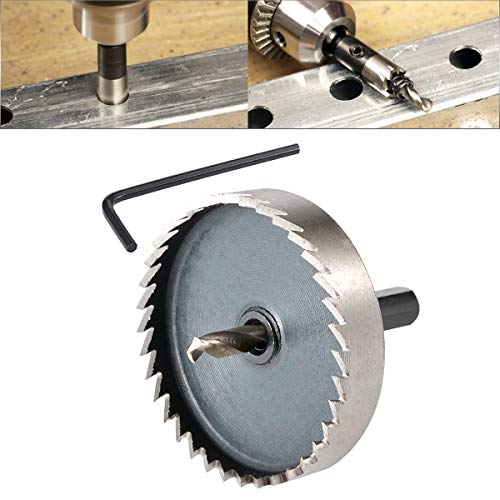HOHXEN HSS Lochsägebohrer – 65 mm, Hochgeschwindigkeitsstahl-Lochfräser mit Positionierungsbohrer und Sechskantschlüssel für Edelstahl, Metall, Legierungen, Gusseisen, Kupfer, Holz, Aluminium HOHXEN HSS Lochsägebohrer – 65 mm, Hochgeschwindigkeitsstahl-Lochfräser mit Positionierungsbohrer und Sechskantschlüssel für Edelstahl, Metall, Legierungen, Gusseisen, Kupfer, Holz, Aluminium von HOHXEN