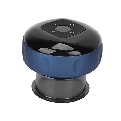 HOHXFYP4in1 Smart Schröpfset,Tragbares Dynamisches Schröpftherapie Set,Elektrisches Heißkompressen Schröpfgerät Menschen,Die Oft Lange Wach Bleiben(1500 mAh-Blue) von HOHXFYP