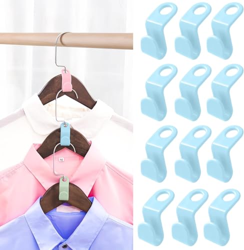 HOIDOKLY Kleiderbügel Verbindungshaken, 2024 neue platzsparende Kleiderbügel für Schrank-Organizer und Aufbewahrung, Kleiderbügel Haken, Kleiderbügel-Clips, Kunststoff-Kleiderbügel (Blau-50 Stück) HOIDOKLY Kleiderbügel Verbindungshaken, 2024 neue platzsparende Kleiderbügel für Schrank-Organizer und Aufbewahrung, Kleiderbügel Haken, Kleiderbügel-Clips, Kunststoff-Kleiderbügel (Blau-50 Stück) von HOIDOKLY