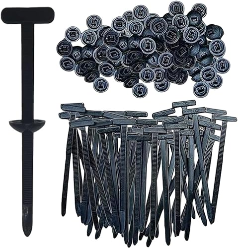 Schwarze Kabelbindungen, 14,5 mm x 4,5 mm Nylon kleine Kabelbindungen, Multi Purpor Wiederverwendungskabelkrawatte, Sicherer Selbstverriegelungsmechanismus für Home Office Garage (100PCS) von HOIDOKLY