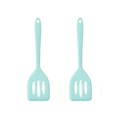 HOIRIX Kleiner Pfannenwender aus Silikon, hoch hitzebeständig, Schlitzwender für Fisch, Eier, Pfannkuchen und mehr, 30,5 cm, Hellblau, 2 Stück HOIRIX Kleiner Pfannenwender aus Silikon, hoch hitzebeständig, Schlitzwender für Fisch, Eier, Pfannkuchen und mehr, 30,5 cm, Hellblau, 2 Stück von HOIRIX