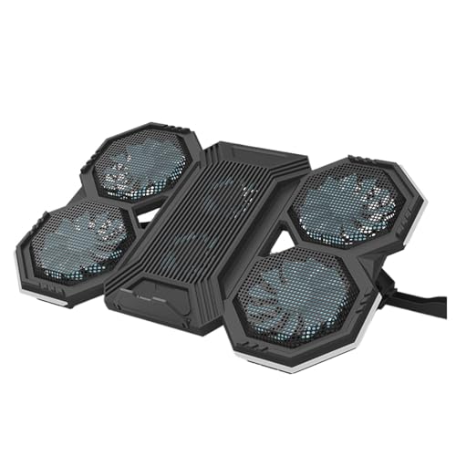HOJIOESRD Luftgekühlter Halbleiter Kühlkörper mit 6 Lüftern und RGB Licht für eine schnellere Wärmeableitung. ABS Kühlkörperpad, F12 Standard Edition von HOJIOESRD