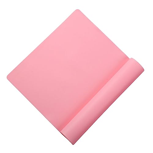 HOJIOESRD Silikon Matte, Backeinlage, Ofenmatten, Isolierung, Pfanne, Schutz, rutschfest, Küche, Esszimmer, Gebäck, Backen, Tischset, Rosa, 400 mm * 300 mm * 0.55 mm von HOJIOESRD