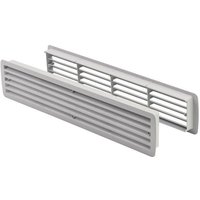 Badezimmerlüftung 9020 G Länge 457 mm Breite 92 mm Kunststoff lichtgrau Ecken abgerundet von HOJU