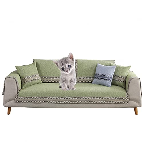 HOKCUS Sofa/Couch überzug/überwurf, Sofa überwurfdecke,sofabezug Für Sofa L Form/u Form/ecksofa 3/2/1 Sitzer, Sofaschutz Hund Kratzschutz Katze 1,grün-110x160cm(43x63inch) von HOKCUS