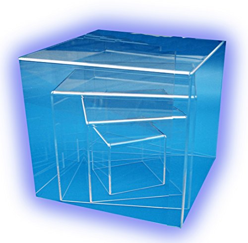 HOKU Holzhäuser Kunststofftechnik Acrylglaswürfel transparent. Grösse : 30cm x 30cm x 30cm Box, Acryl/Acrylglas, 5 transparente Seiten, eine offen (30x 30 x 30cm) von HOKU Holzhäuser Kunststofftechnik