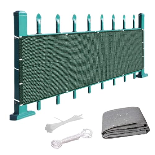 Balkon Sichtschutz Balkonabdeckung 40 x 400 cm Windschutz Staubschutz Schattierwert Balkonverkleidung Wetterfester mit Ösen, Kabelbinder für Garten Balkon Terrasse, Dunkelgrün Balkon Sichtschutz Balkonabdeckung 40 x 400 cm Windschutz Staubschutz Schattierwert Balkonverkleidung Wetterfester mit Ösen, Kabelbinder für Garten Balkon Terrasse, Dunkelgrün von HOKXUAN