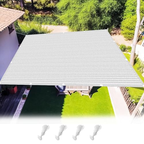 Sonnenschirm Segel Sonnenschutz Netz 120 x 170 cm HDPE Gewebe Wasserabweisend & Windabweisend Terrassenschattenabdeckung Markisenstoffe Meterware für Außenbereich, Garten, Weiß Sonnenschirm Segel Sonnenschutz Netz 120 x 170 cm HDPE Gewebe Wasserabweisend & Windabweisend Terrassenschattenabdeckung Markisenstoffe Meterware für Außenbereich, Garten, Weiß von HOKXUAN
