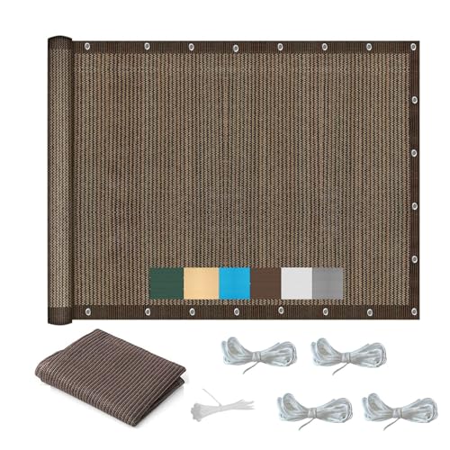 Sonnensegel 2.5 x 2.6 m UV Schutz Wetterbeständig Windschutz Sonnenschutz Baldachin Multi Farbe Und Größe für Außenbereich,Garten, Braun Sonnensegel 2.5 x 2.6 m UV Schutz Wetterbeständig Windschutz Sonnenschutz Baldachin Multi Farbe Und Größe für Außenbereich,Garten, Braun von HOKXUAN