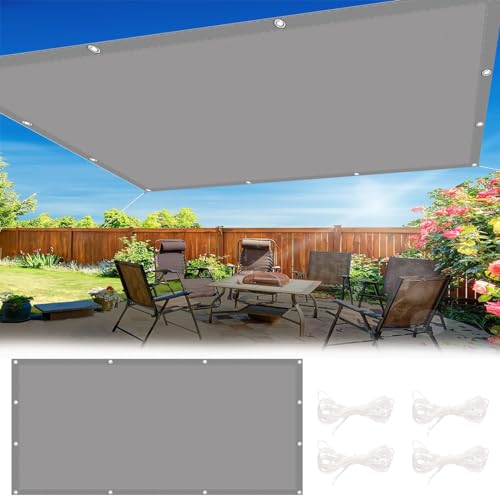 Sonnensegel Rechteckig 1.2 x 2.4 m Witterungsbeständig Und Reißfest Rechteck Sonnensegel mit Ösen, Ohne Bohren für Balkon Garten, Hellgrau Sonnensegel Rechteckig 1.2 x 2.4 m Witterungsbeständig Und Reißfest Rechteck Sonnensegel mit Ösen, Ohne Bohren für Balkon Garten, Hellgrau von HOKXUAN