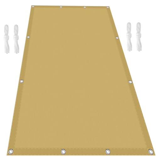Sonnensegel Sonnenschutz Wasserdicht 340 x 1000 cm PES Polyester mit UV Schutz Sonnensegel Wasserdicht mit Seilen mit Ösen Freiem Seil für Terrasse,Garten, Sandgelb Sonnensegel Sonnenschutz Wasserdicht 340 x 1000 cm PES Polyester mit UV Schutz Sonnensegel Wasserdicht mit Seilen mit Ösen Freiem Seil für Terrasse,Garten, Sandgelb von HOKXUAN
