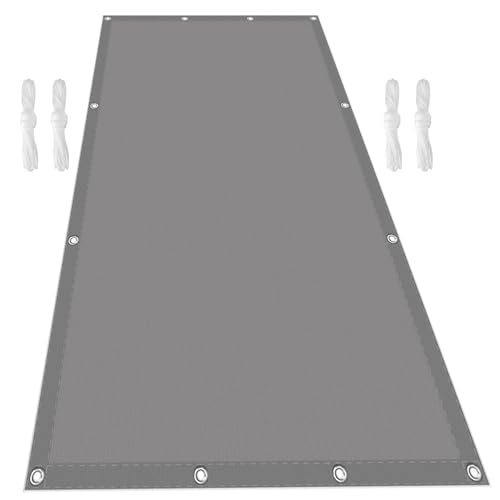 Sonnensegel mit Ösen 190 x 190 cm Windschutz Reißfest Wetterfest Überdachung Plane Beschattungsnetz mit Ösen Freiem Seil für Terrasse,Garten, Hellgrau Sonnensegel mit Ösen 190 x 190 cm Windschutz Reißfest Wetterfest Überdachung Plane Beschattungsnetz mit Ösen Freiem Seil für Terrasse,Garten, Hellgrau von HOKXUAN