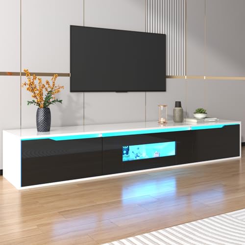 HOKZYHOUSE TV-Schrank, Hochglanz-Oberfläche, Schwarz-Weiß, Farbwechselnde Ambiente-Beleuchtung HOKZYHOUSE TV-Schrank, Hochglanz-Oberfläche, Schwarz-Weiß, Farbwechselnde Ambiente-Beleuchtung von HOKZYHOUSE