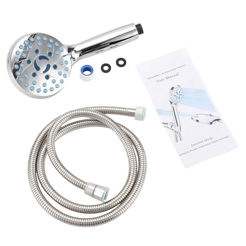 Wassersparende Handbrause, 10-fach verstellbarer Duschkopf, 8 Strahlarten/Runder Duschkopf mit Regendusche und Massage Funktion,Chrom Wassersparende Handbrause, 10-fach verstellbarer Duschkopf, 8 Strahlarten/Runder Duschkopf mit Regendusche und Massage Funktion,Chrom von HOKZYHOUSE