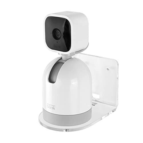 HOLACA Kamera Halterung für Blink Mini Pan-Tilt Kamera, Acryl-Wandhalterung, Zubehör, kompatibel mit Blink Mini Bewegliche Plug-in-Sicherheitskamera für den Innenbereich (1 Stück) von HOLACA