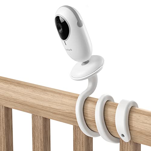 HOLACA Babyphone Kamera Halterung für TakTark Babyphone mit Kamera, 3.2''/ 4.3'' Video Baby Monitor (Modell BM611/BM612) (Flexible Halterung) von HOLACA