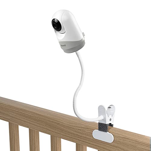 HOLACA Flexible Clip-Halterung für Hellobaby HB6550/HB65/HB66/HB248, Blemil Baby BL9052-2, JUAN2215 und VTimes302 Babyphone Kameraständer Halterung für Kinderbett ohne Werkzeug oder Wandschäden von HOLACA