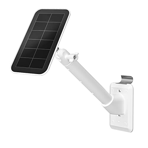 HOLACA Solarpanel Halterung für Ring-Solarpanel, Wasserrohr/Stahlrohr-Verlängerungshalterung mit Universaladapter und Edelstahlhaken,180° verstellbar, kompatibel mit Arlo/Wyze/Eufy/wasserstein von HOLACA