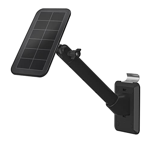 HOLACA Solarpanel Halterung für Ring-Solarpanel, Wasserrohr/Stahlrohr-Verlängerungshalterung mit Universaladapter und Edelstahlhaken,180° verstellbar, kompatibel mit Arlo/Wyze/Eufy/wasserstein von HOLACA