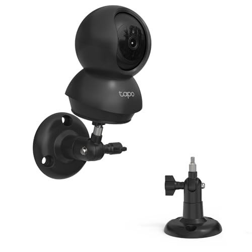 HOLACA Wandhalterung Kompatibel mit TP-Link Tapo C200 / C210 / C220 / C201 / C202 / C211 / C212 / C222 / C230 WLAN-Überwachungskamera für den Innenbereich, Schwarz 1 Stück von HOLACA