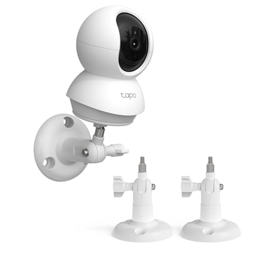 HOLACA Wandhalterung Kompatibel mit TP-Link Tapo C200 / C210 / C220 / C201 / C202 / C211 / C212 / C222 / C230 WLAN-Überwachungskamera für den Innenbereich, Weiß 2 Stück von HOLACA